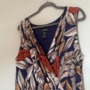 Autumn floral long dress